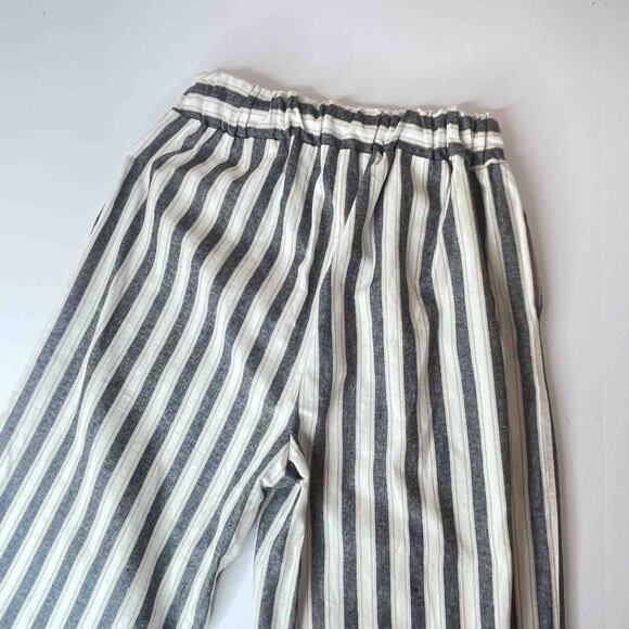 Robert Louis Linen Blend Wide Leg Pants S Nautical Coastal Boho Old Money Resort - Picture 4 of 5